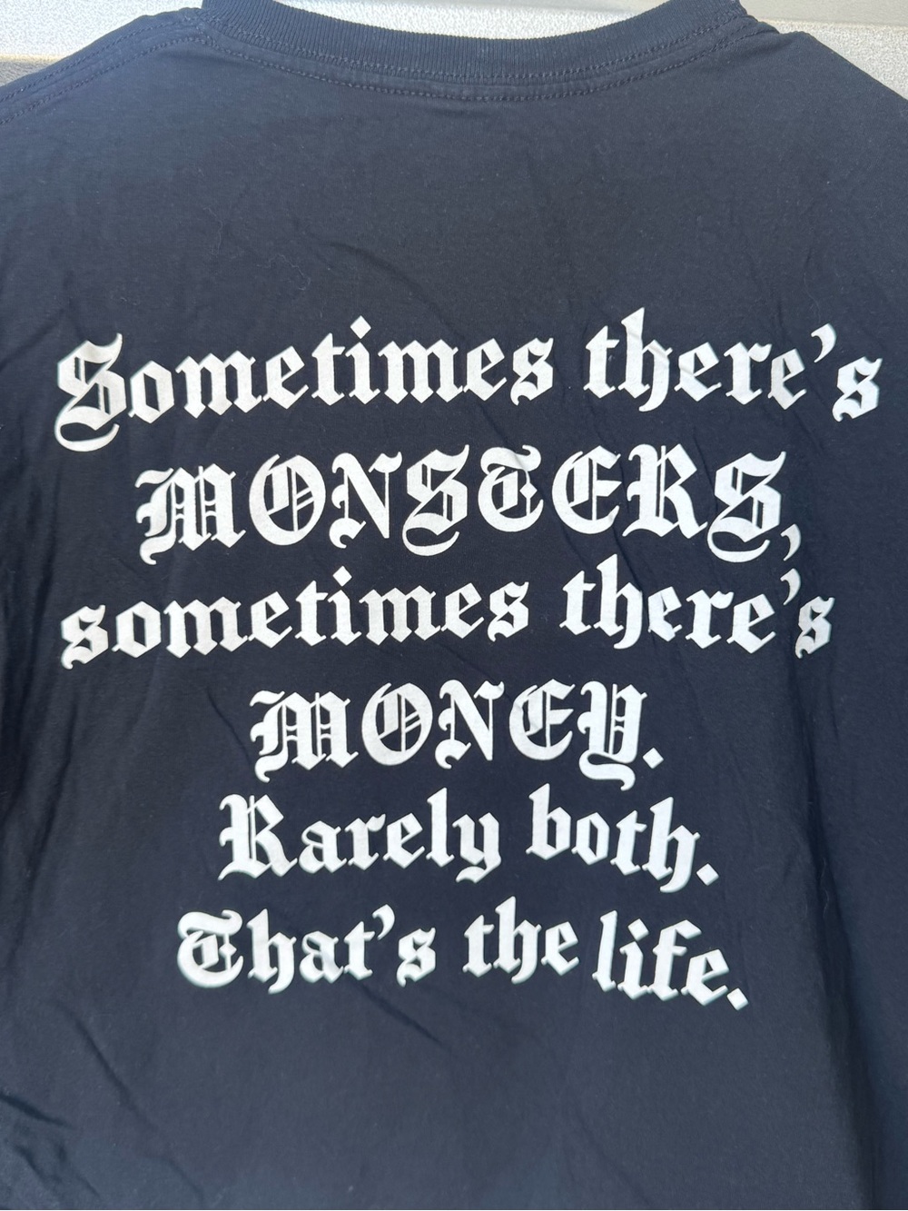 The Witcher Graphic Money Monsters Crop Tee in Black and Blue Women’s S - Picture 5 of 5